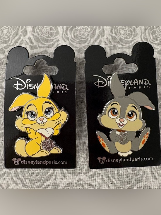 Disney Other - Authentic Disneyland Paris Resort Thumper & Miss Bunny Pins